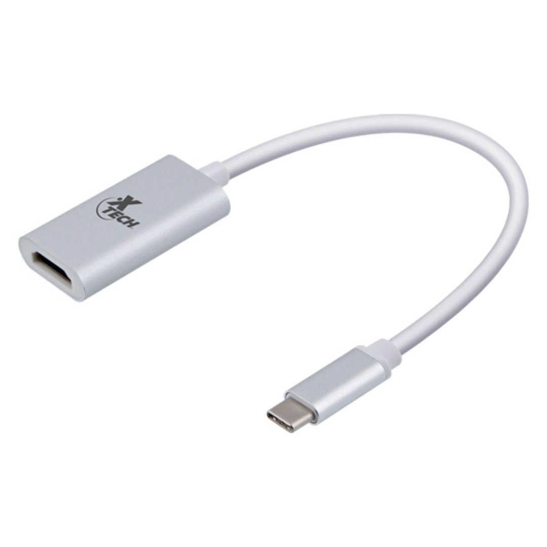 computadoras y laptops - ADAPTADOR XTECH USB TIPO C A HDMI, GRIS (XTC-540) 0