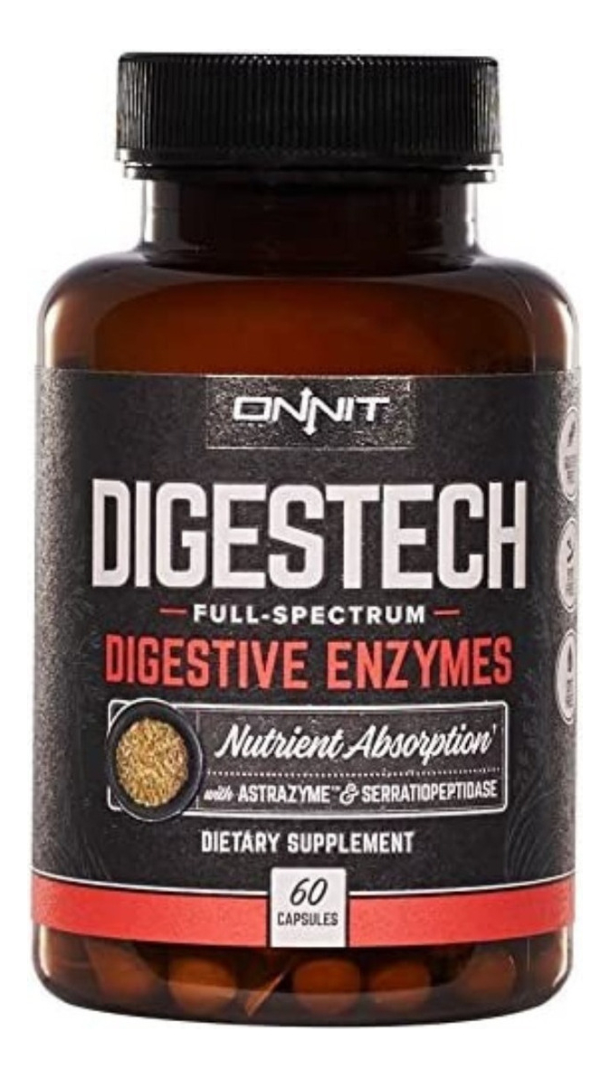 Salud y Equipamiento Médico - Enzimas Digestivas Onnit 60 Cap - - Unidad A $6581 0