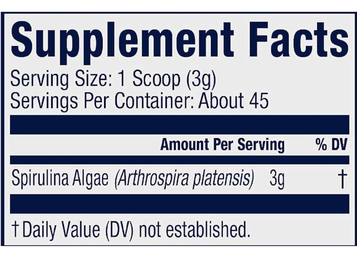Salud y Equipamiento Médico - Espirulina 135g Vimergy - G A $1851 1