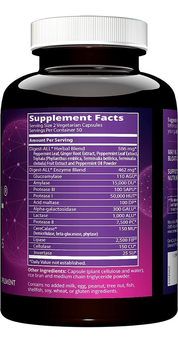 Salud y Equipamiento Médico - Enzimas Digestivas Mrm 30 Capsulas 1