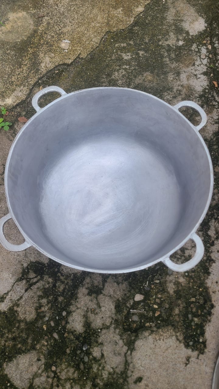 cocina - CALDERO GRANDE DE 40 LIBRAS DE ALUMINIO DEL BUENO  5