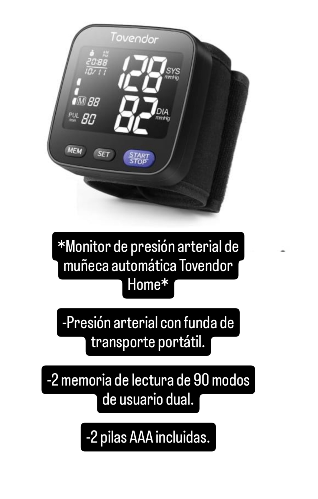 equipos profesionales - Monitor de presion y glucosa Digitales 0