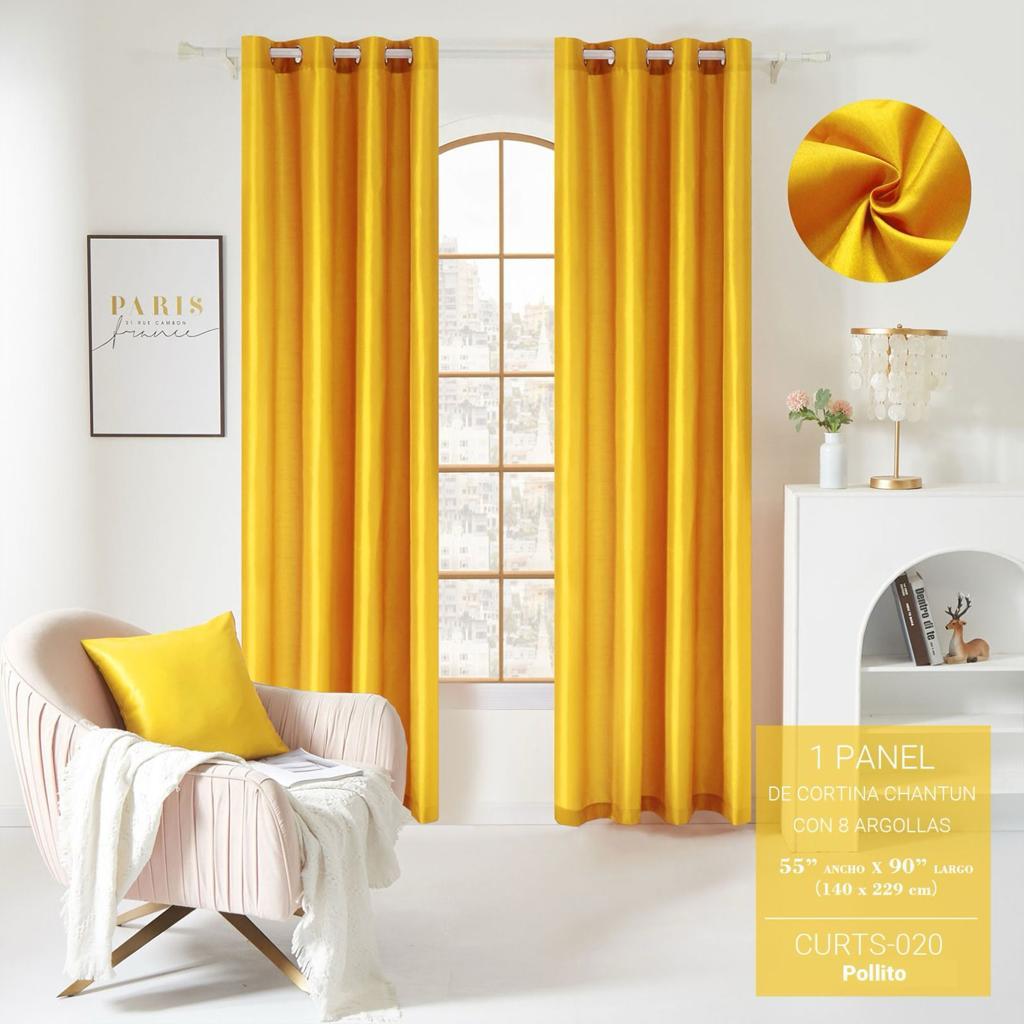 decoración y accesorios - Cortinas FAUX SILK (Chantun) lisas - 8 argollas 0