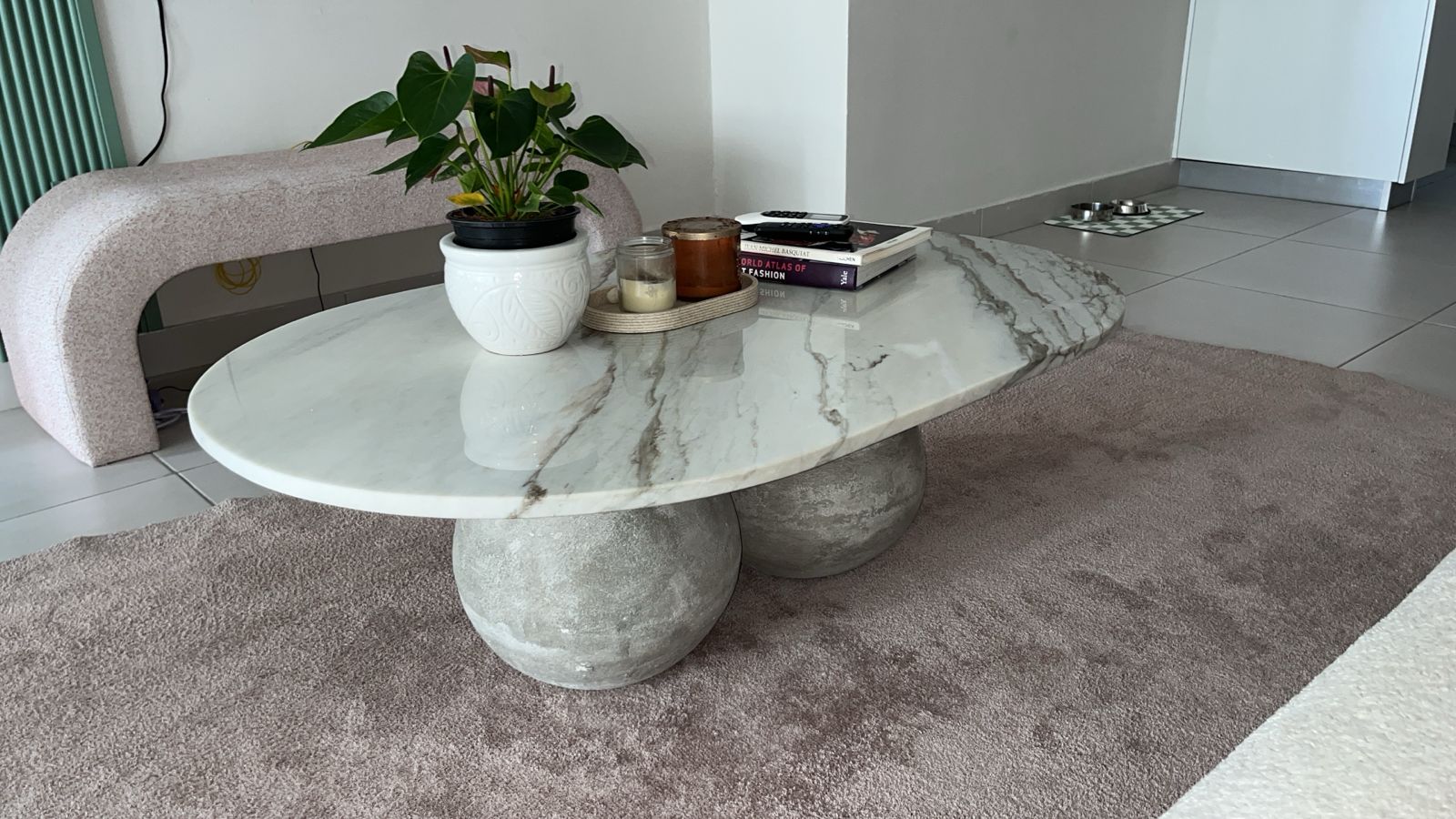 decoración y accesorios - VENDO MESA DE CENTRO, EN MARMOL 100% ITALIANO 5