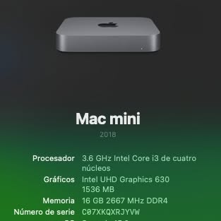 computadoras y laptops - MAC MINI 2018 2