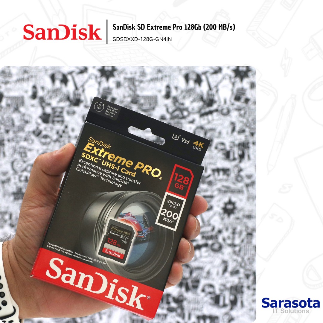 accesorios para electronica - Memoria SD 128Gb SanDisk Extreme Pro (200 MB/s)