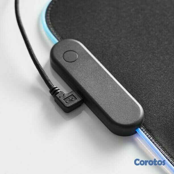 accesorios para electronica - Mousepad Gaming RGB de escritorio para Teclado y Ratón, Goma Impermeable con Bas 5