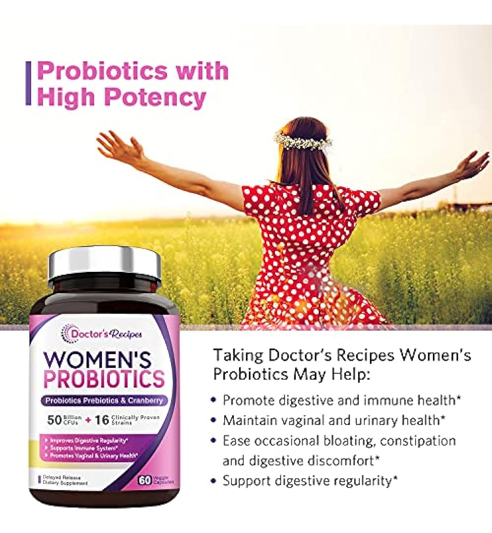 Salud y Equipamiento Médico - Doctor's Recipes Women?s Probiotic, 60 Caps 50 Billion Cfu 1 1