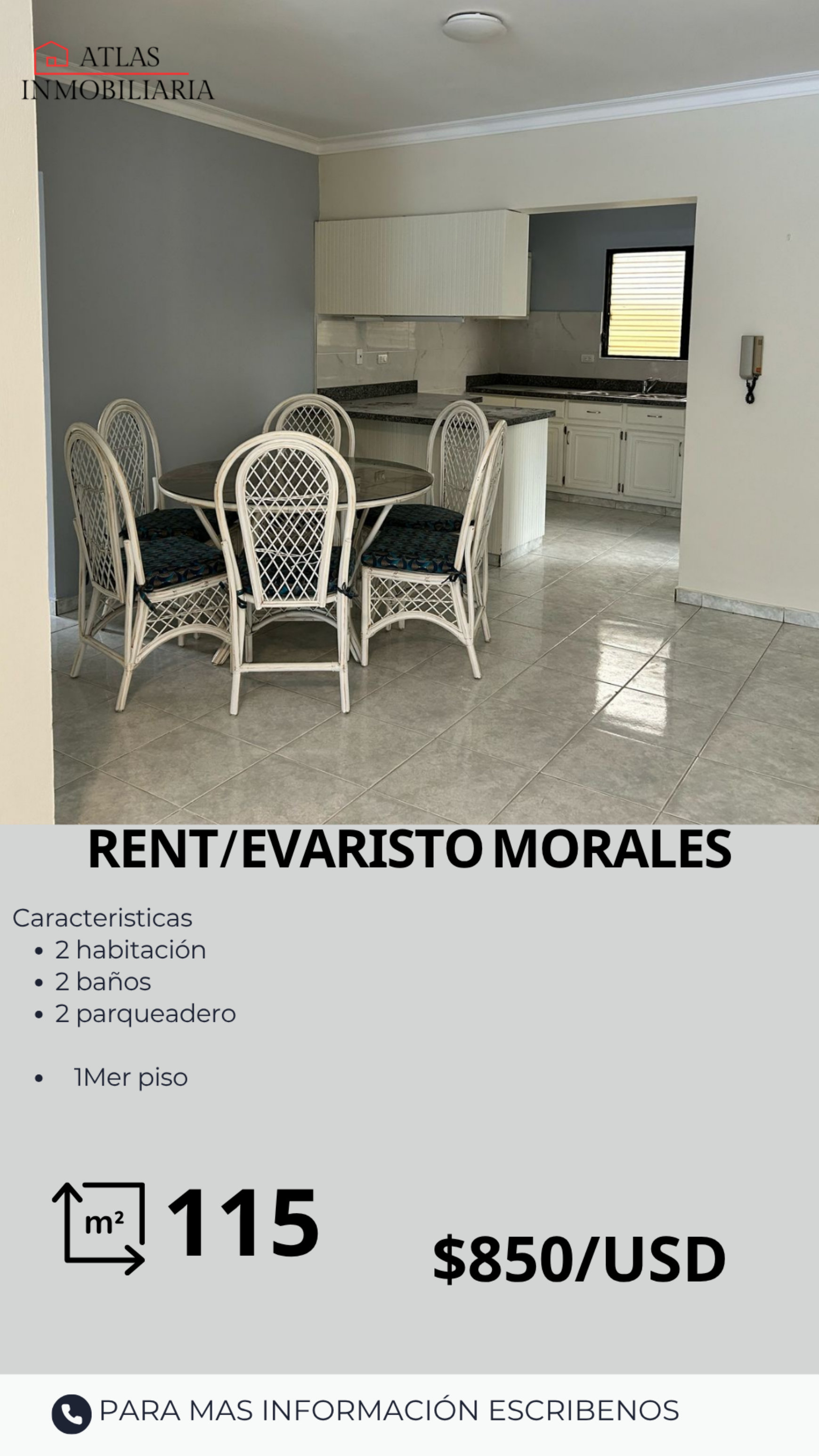 apartamentos - apartamento en alquiler - Evaristo morales  0