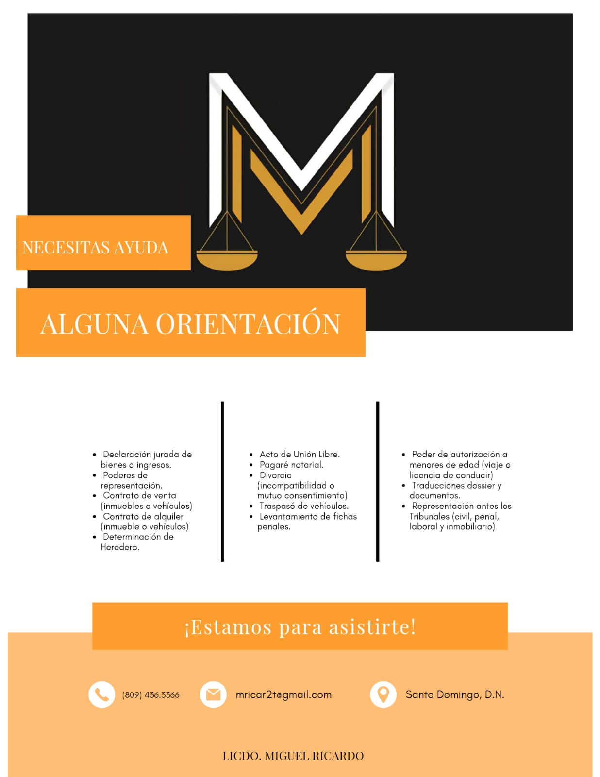 servicios profesionales - Abogado Consultor