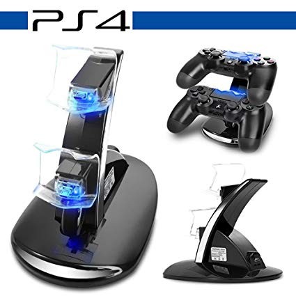 consolas y videojuegos - Base Cargador Ps4 Doble Tp4002  Dualshock playstation 4 2