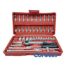 herramientas, jardines y exterior - Set Completo de Llaves de Tubo de 46 Piezas  2