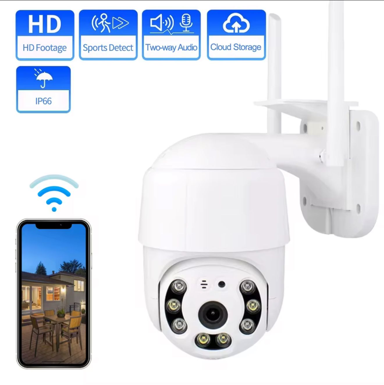 camaras y audio - Camara wifi Smart de exterior  2