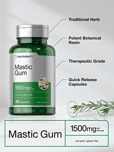 Salud y Equipamiento Médico - Mastic Gum 1500mg 100cap Horbaach 2
