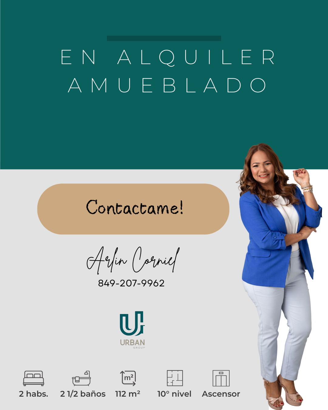 apartamentos - Alquilo apto. totalmente amueblado en Piantini 9