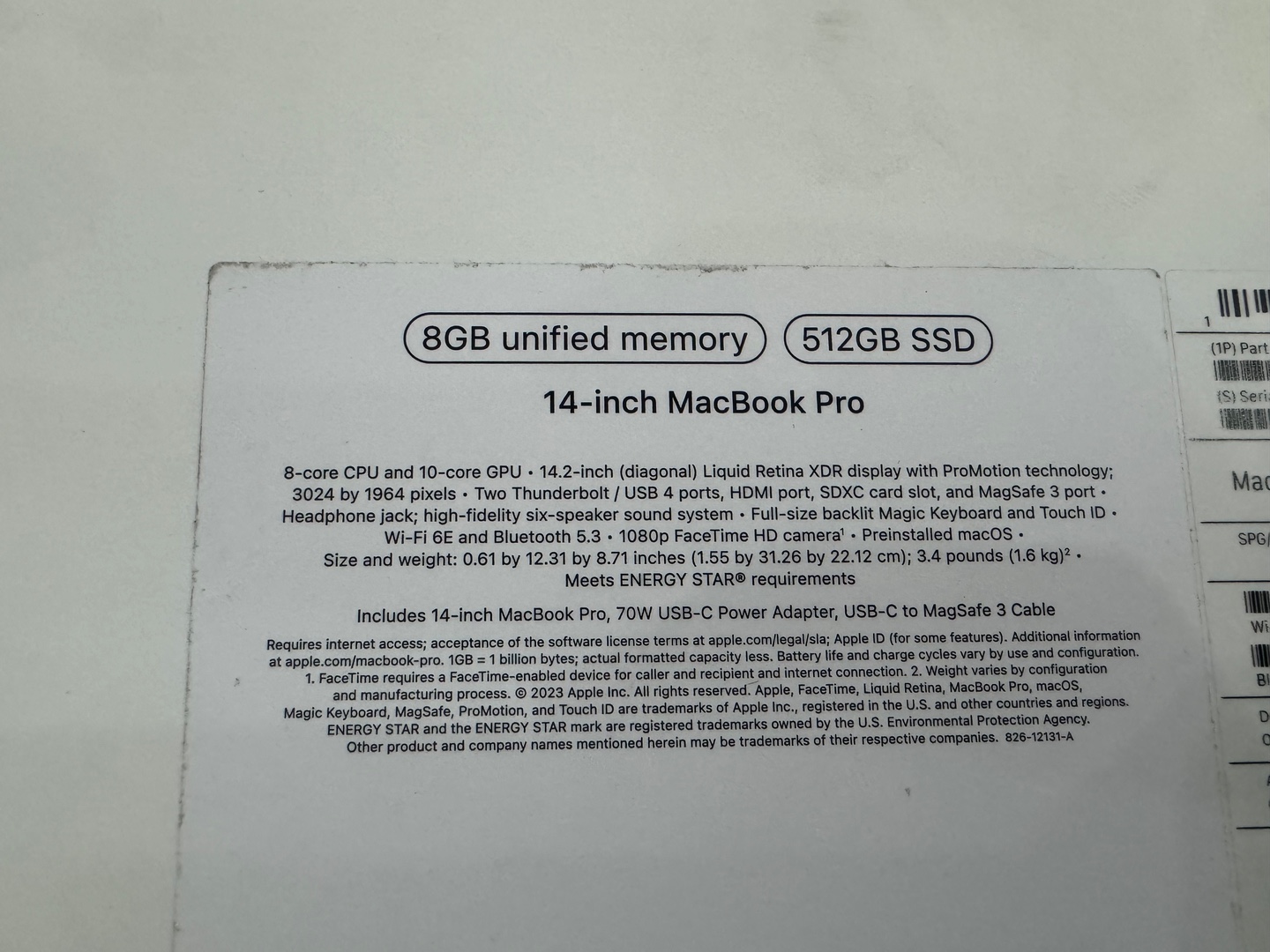 computadoras y laptops - MacBook Pro 14 inch 2023 M3 Apple Chip|512GB| 8GB RAM Sellada, RD$ 94,500 NEG 2