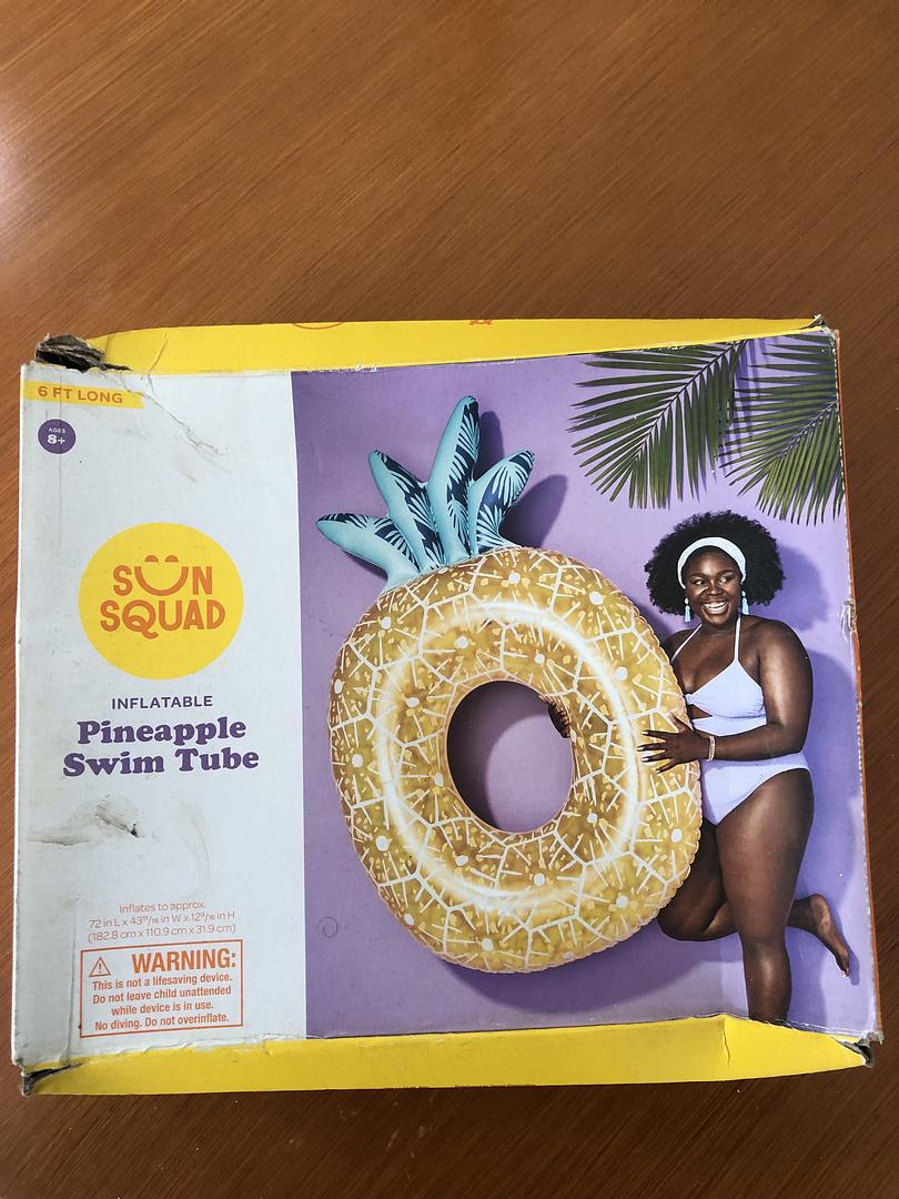 juguetes - Tubo en forma de Piña para nadar - Inflable - Nuevo - 6 Pies  0