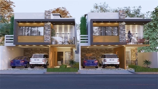 casas - Venta de casa con opción a piscina en brisa oriental Santo Domingo este 4