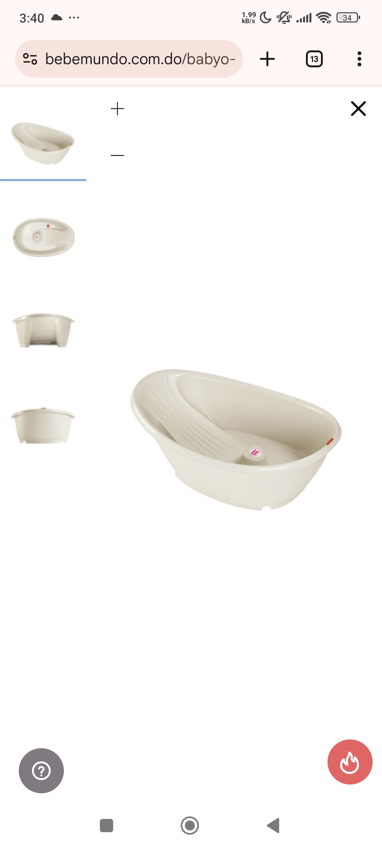 accesorios - Vendo Bañera para Bebe color Blanco con base. 2