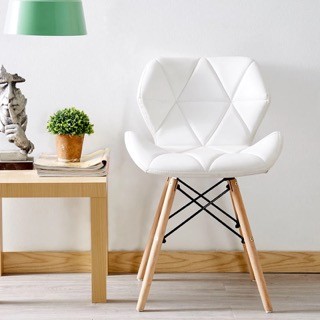 muebles y colchones - Sillas nordicas acolchadas en piel, para comedor, elegante, moderna.  3