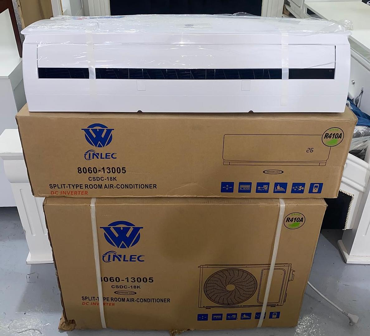 aires acondicionados y abanicos - Aire acondicionado Inlec 12000BTU Inverter
Split
220 voltios 


 3