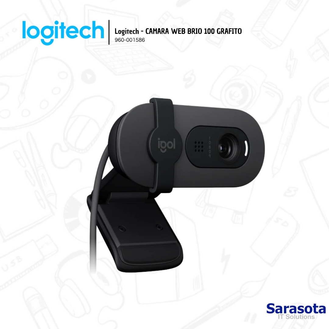 camaras y audio - Logitech - CAMARA WEB BRIO 100 GRAFITO 0