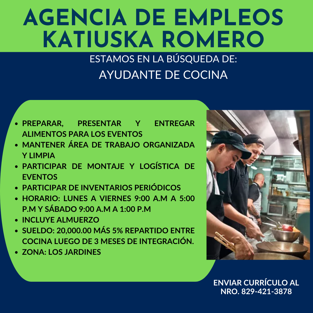 empleos disponibles - EMPLEOS DISPONIBLES EN LA ZONA DE SANTIAGO 7