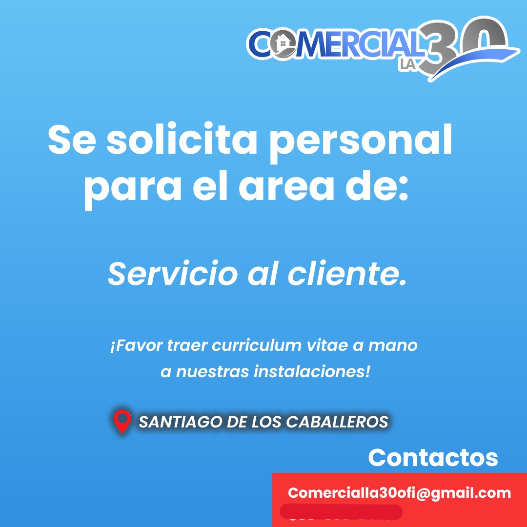 empleos disponibles - VACANTE PARA SERVICIO AL CLIENTE