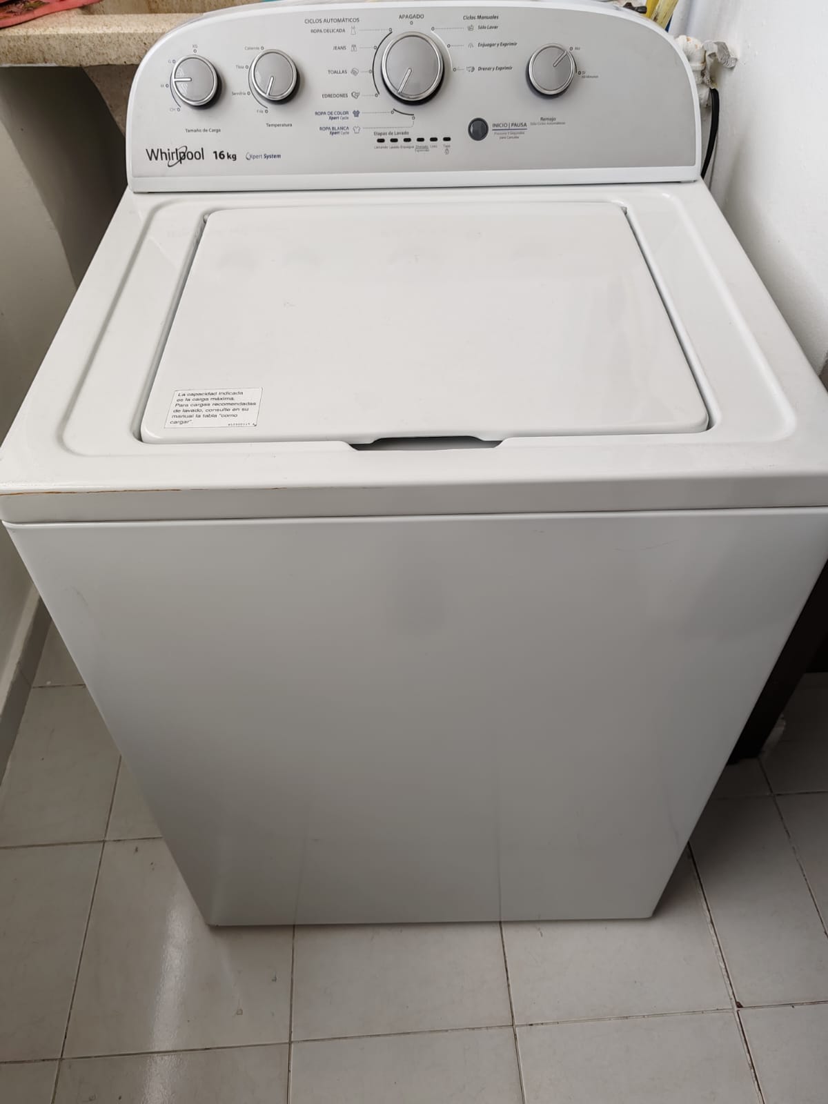 electrodomesticos - Lavadora Whirlpool Xpert System.  5