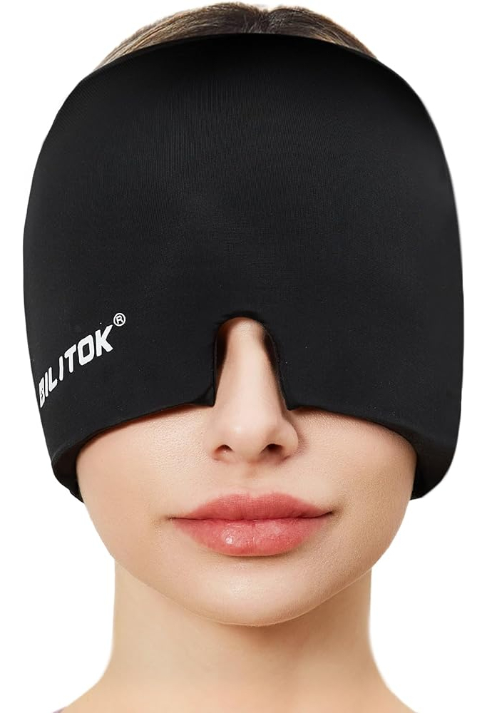 Salud y Equipamiento Médico - Exquislife Migraine Headache Relief Cap, Gel Ice Head Wrap,