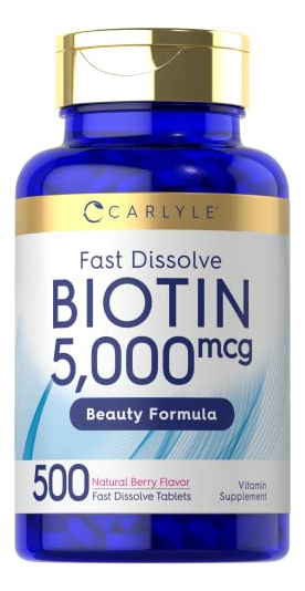 Salud y Equipamiento Médico - Biotina 5000mcg Carlyle 1