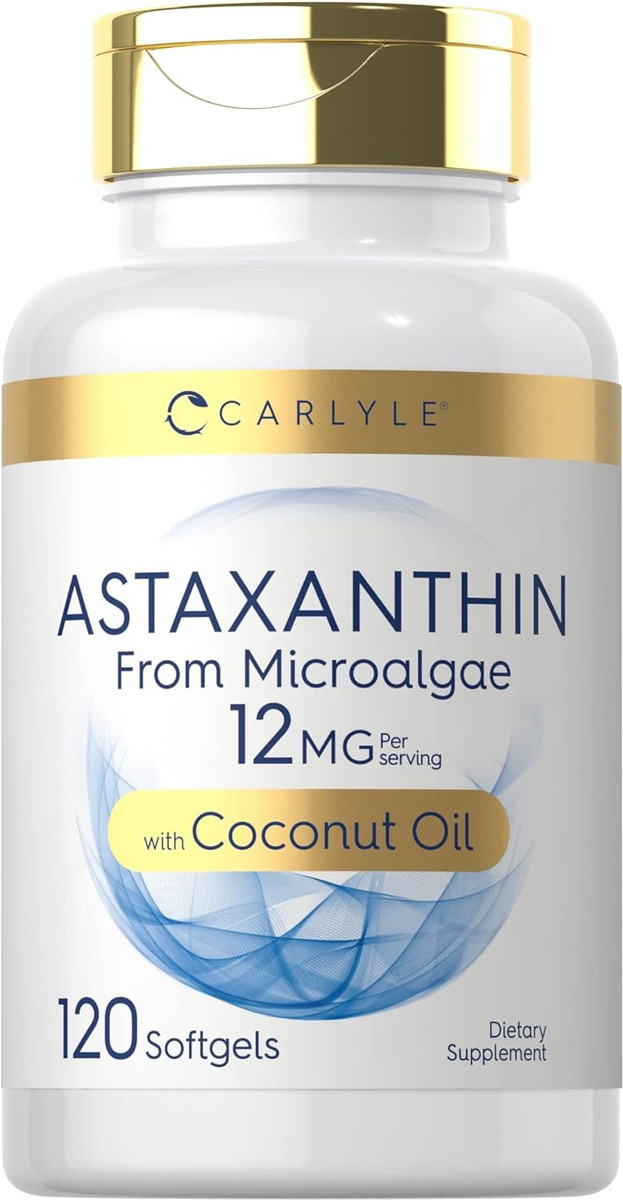 Salud y Equipamiento Médico - Astaxantina 12mg | 120 Capsulas Blandas Carlyle