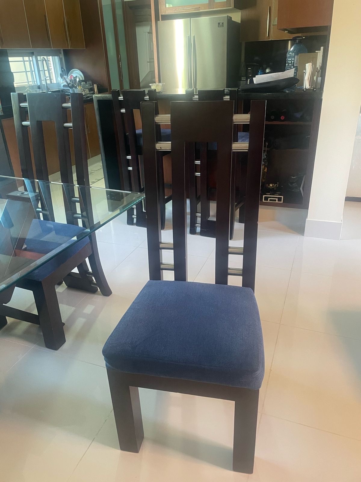 muebles y colchones - juego de comedor en caoba 0