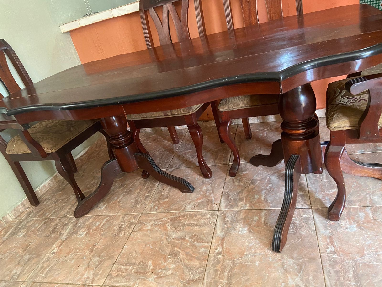 cocina - COMEDOR CAOBA 100% 6 SILLAS 2
