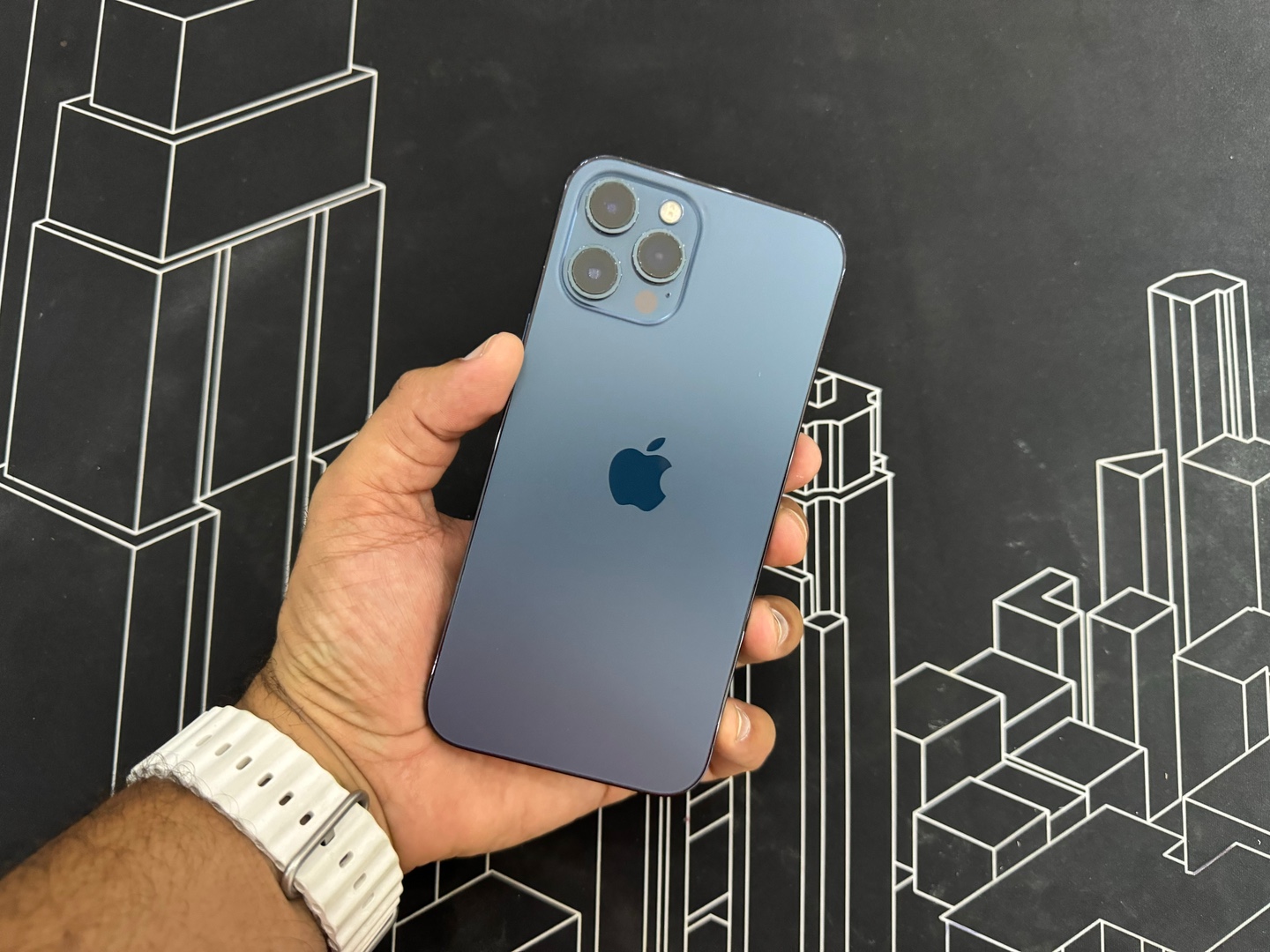 celulares y tabletas - iPhone 12 Pro Max 128GB Pacific Blue Pacific, Desbloqueado, Garantia, RD$ 29,995 0