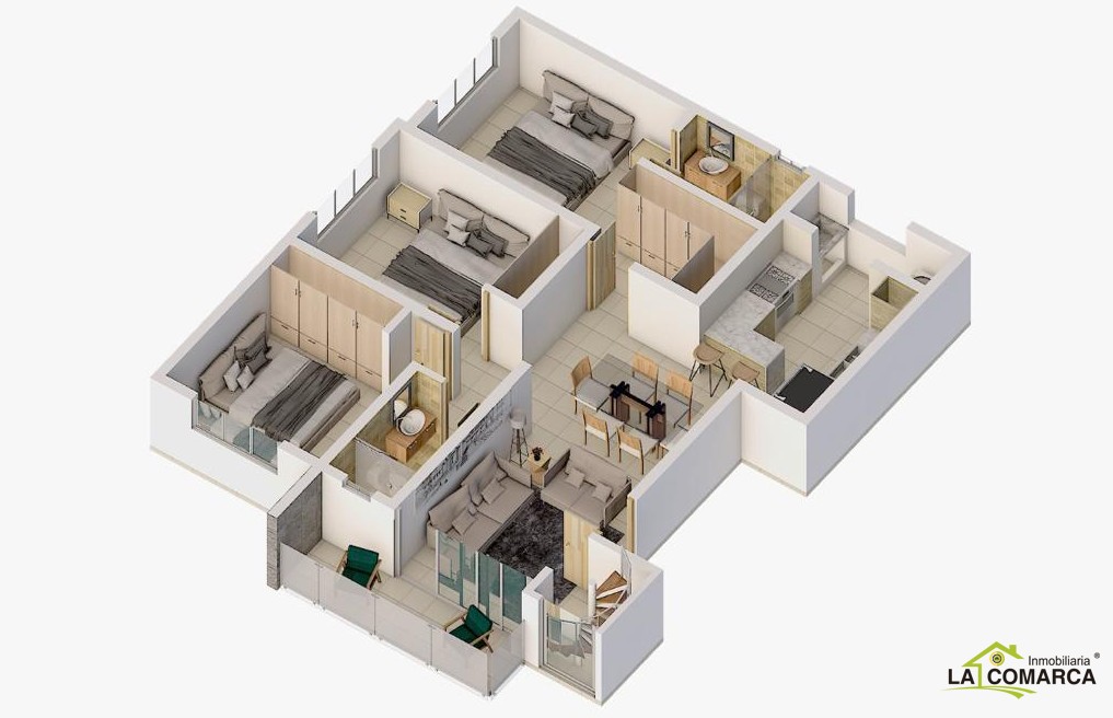 apartamentos - Proyecto de Apartamentos en Planos en Santiago  6