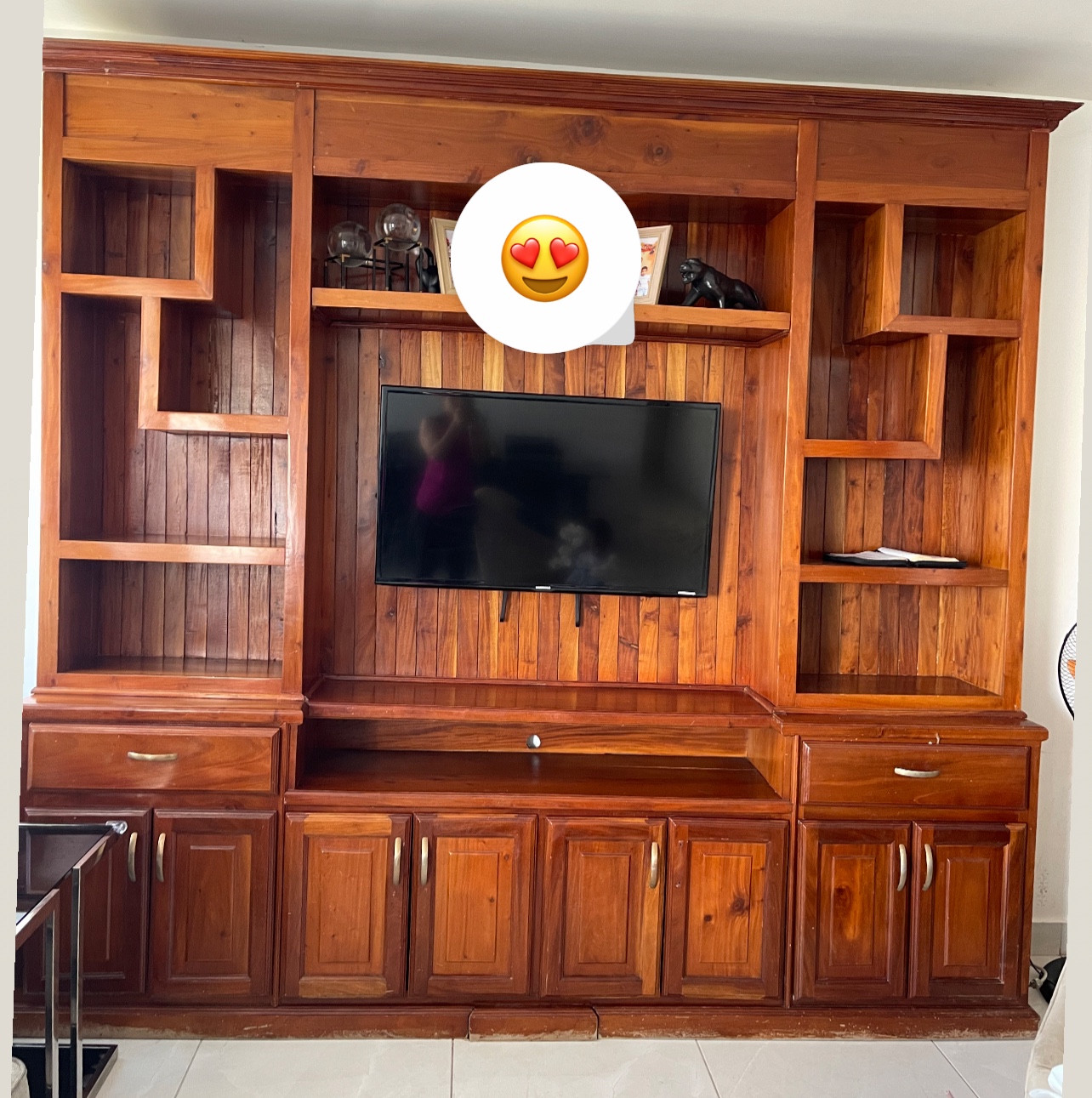 decoración y accesorios - Estante en caoba 