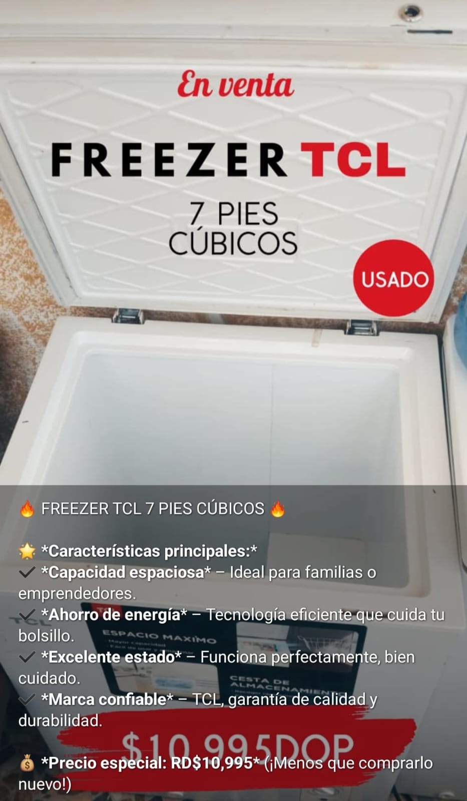 equipos profesionales - freezer para helados, bebidas negocio  0
