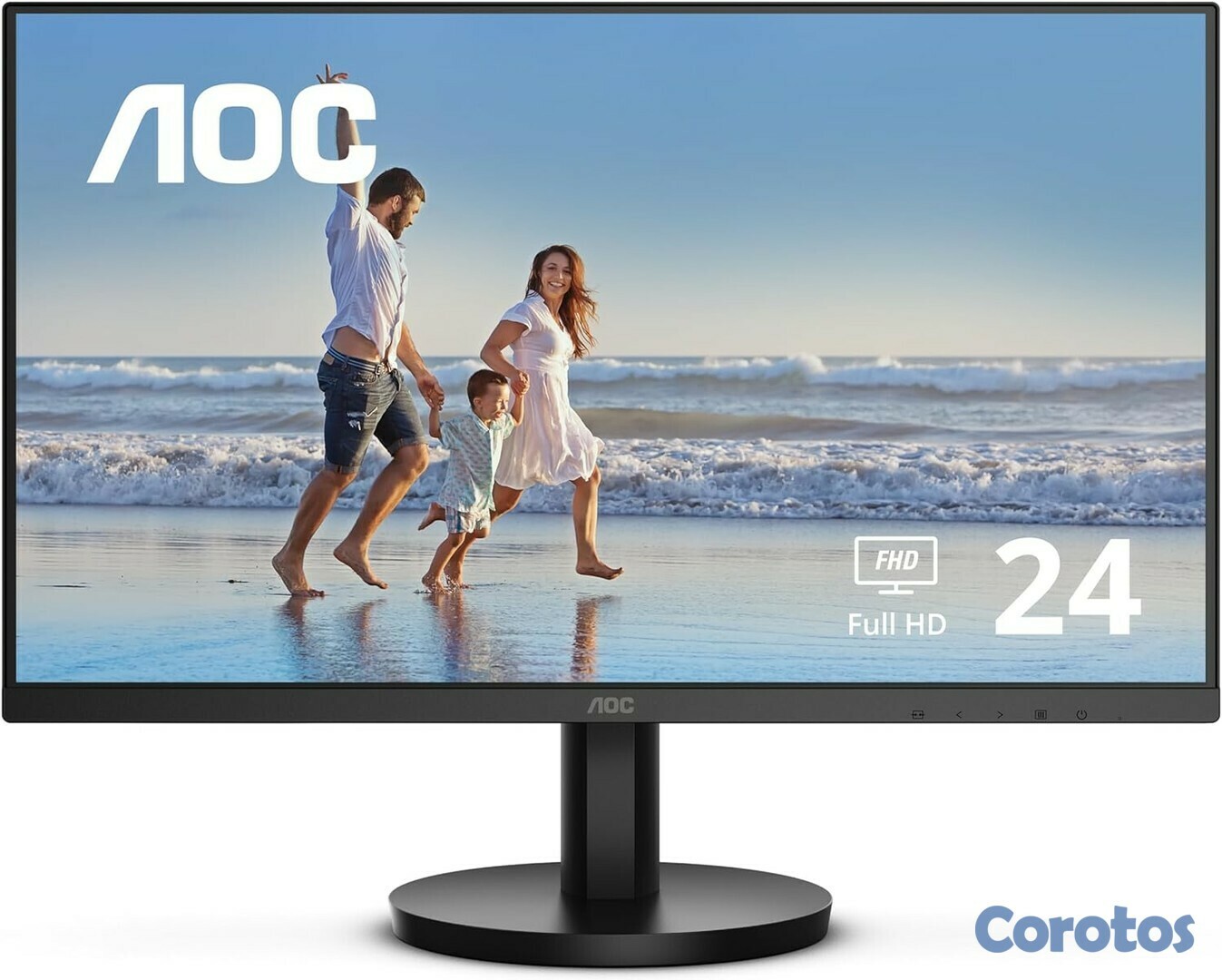 computadoras y laptops - MONITOR AOC 24" (23.8”) FHD 1920X 1080, VESA, 4MS HDMI 75HZ, VGA 60HZ, 250 CD/M² 2