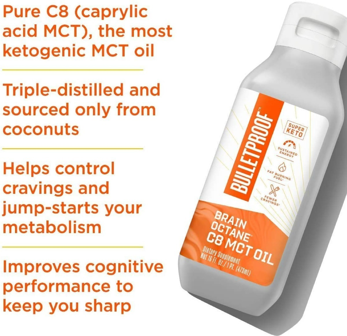 Salud y Equipamiento Médico - Aceite Octano Cerebral Fuente Confiable de Rápida Energia 16 Oz 4