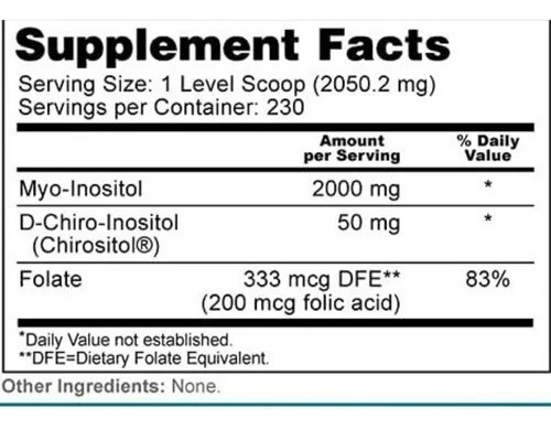 Salud y Equipamiento Médico - Inositol 471 Gramos - Zazzee 1