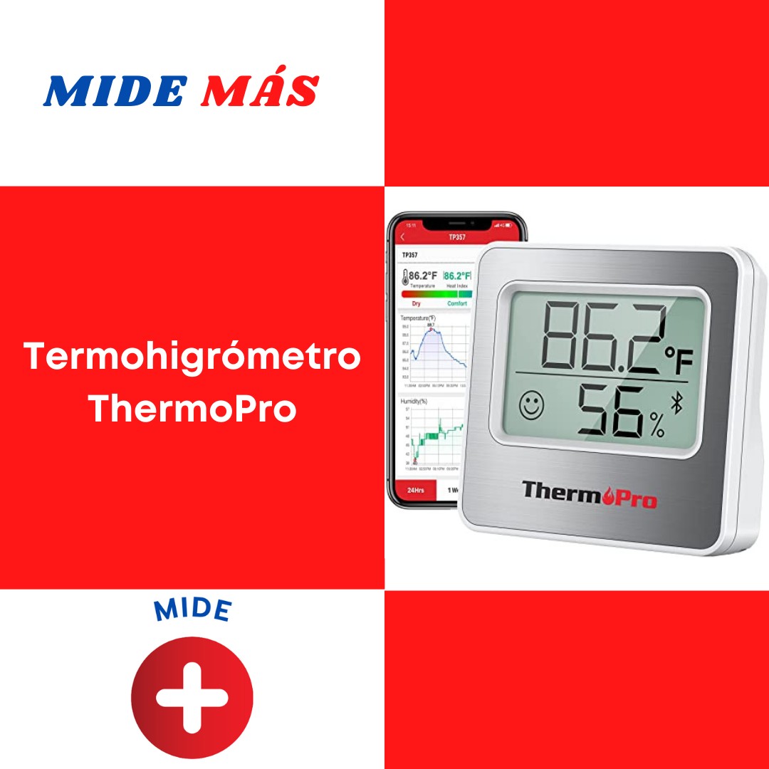electrodomesticos - Termómetro e Higrómetro(Termohigrómetro) con Bluetooth, ThermoPro 1