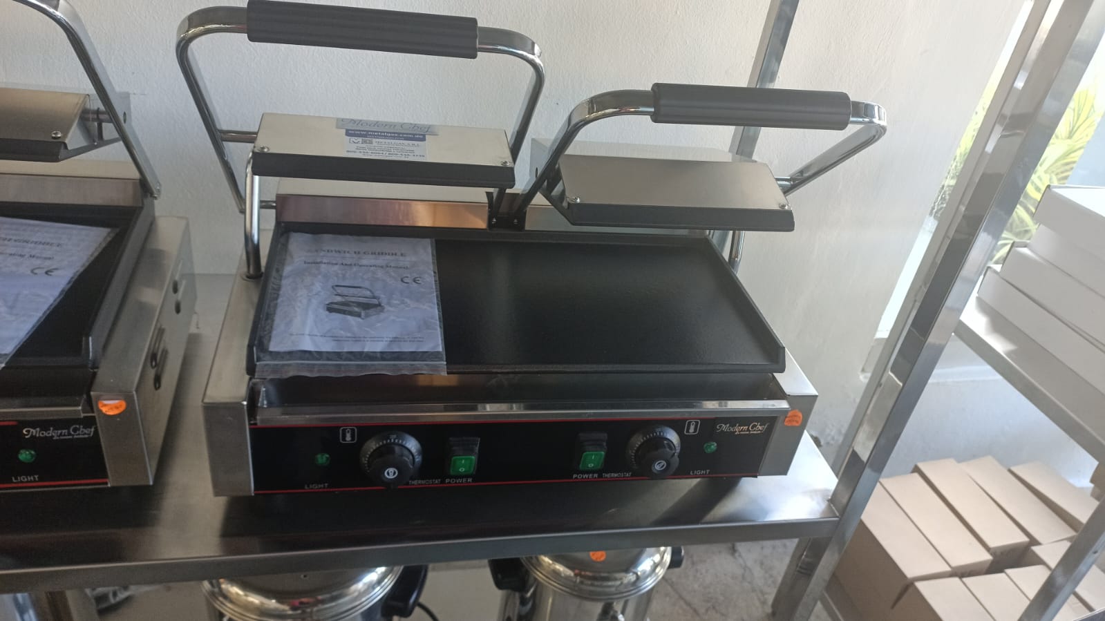 cocina - Tostadora doble plana – 22 pulg -ModernChef HM  0