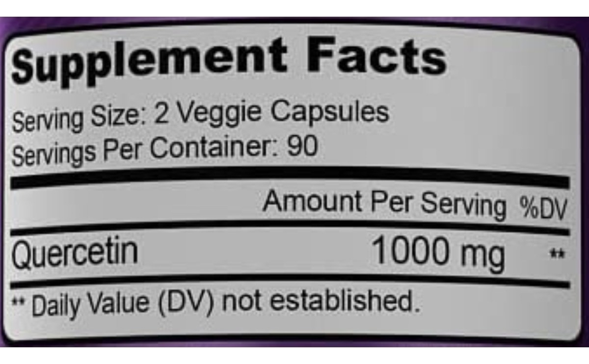 Salud y Equipamiento Médico - Quercetina 1000mg 180 Cápsulas - U - Unidad A $1305 1