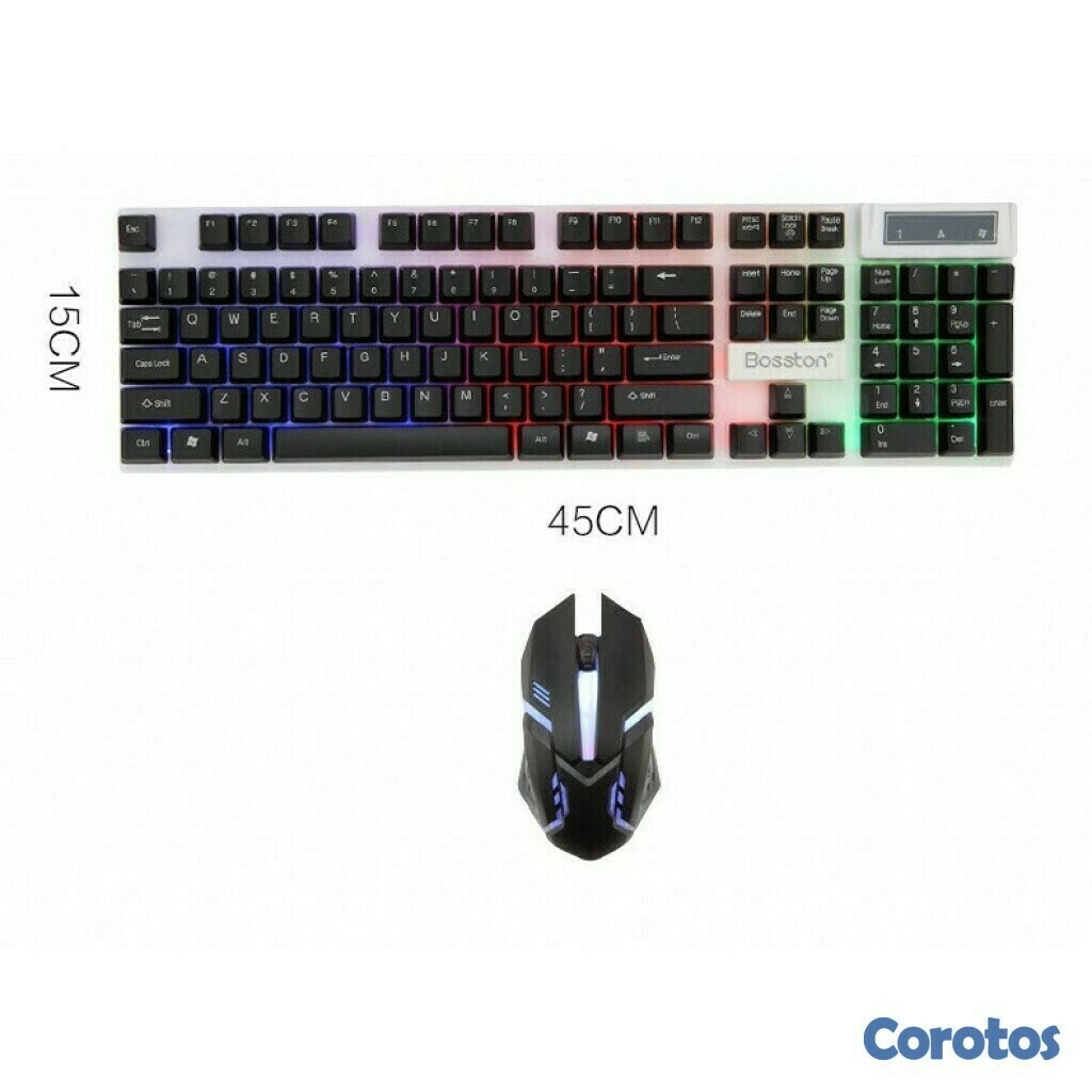 celulares y tabletas - Teclado y Mouse Gamer Bosston 8310 Retro iluminado 3