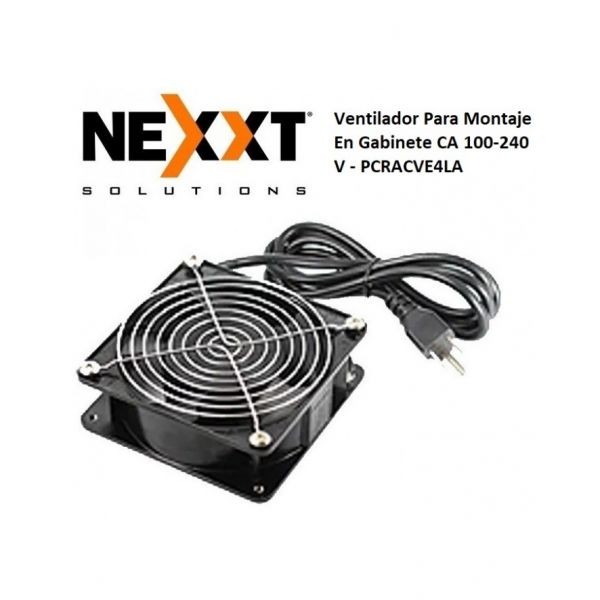 computadoras y laptops - ABANICO NEXXT PARA GABINETE - RACK NEXXT, 110-220V, (AW222NXT86)
