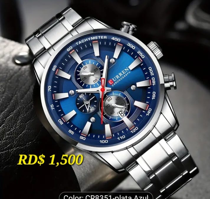 joyas, relojes y accesorios - Elegantes relojes CURREN, Nuevos 6