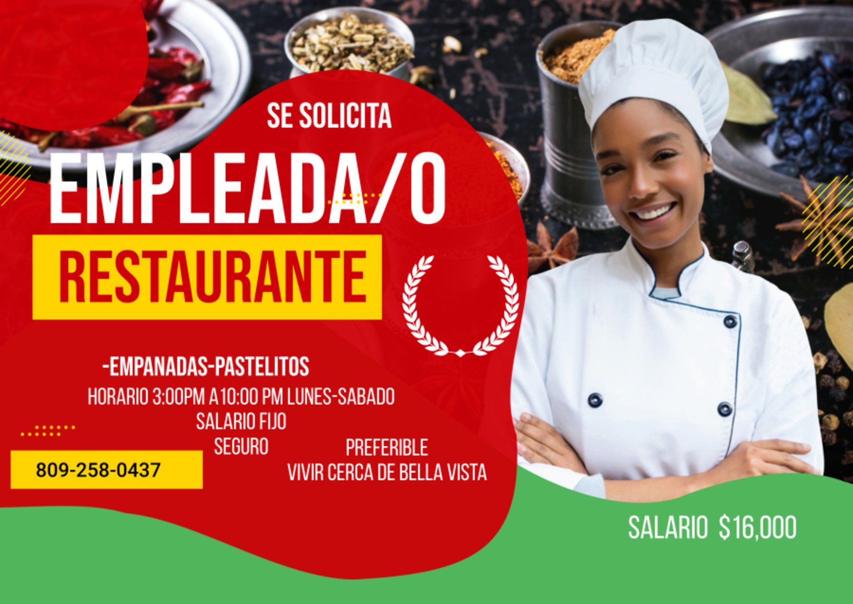 empleos disponibles - Se solicita empleada restaurant 0