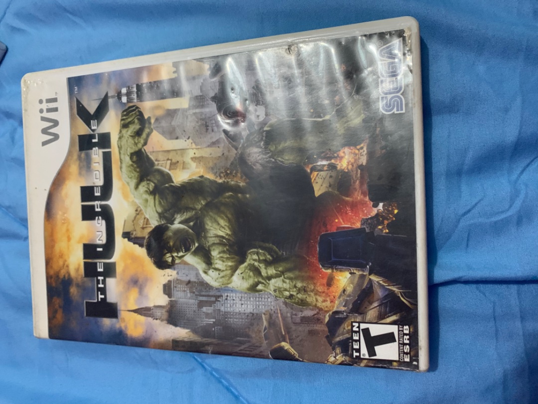 consolas y videojuegos - Cinta de Wii Hulk
