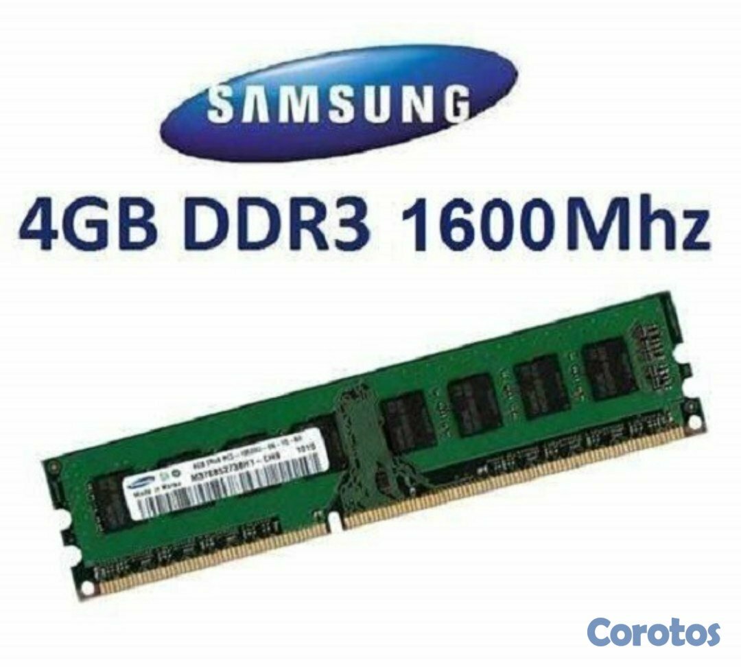 computadoras y laptops - MEMORIA DDR3  DE 4GB PARA PC   SAMSUNG 
